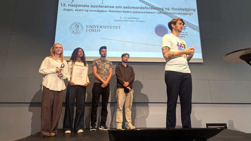 Jimmy Westerheim og The Human Aspect ble i 2025 tildelt Olafprisen for sitt arbeid gjennom "The Life Experience Library" og podcasten "Hverdagspsyken". 
Foto: Silje Pileberg